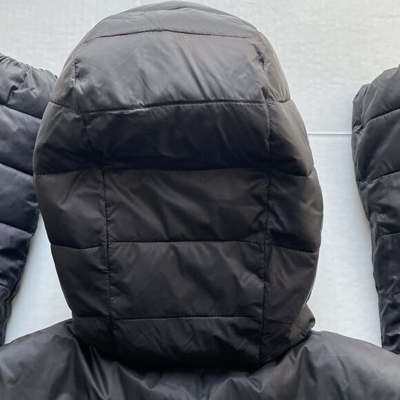 Zara Womens Black Reversible Insulated Hooded Full Zip Puffer Jacket Size M - Picture 14 of 16